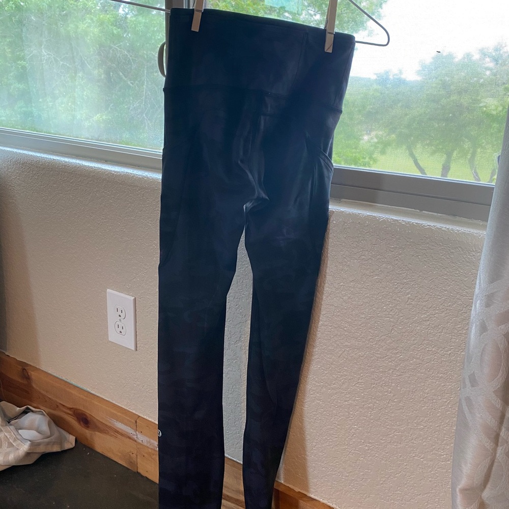 Black Camouflage Lululemon Leggings